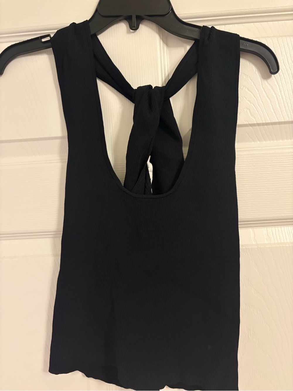 Zara Black Ribbed Tank